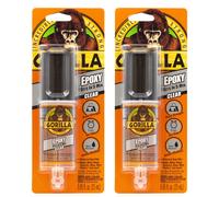 Gorilla 2 Part Epoxy 5 Minute Set .85 Ounce Syringe Clear (Pack of 2)