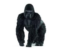 SCHLEICH WILD LIFE 14770 Realistische Gorilla Männchen Tiere Figur - Realistisches Gorillamännchen - Tiere Figuren Sets für Fantasievolles Spiel ab 3 Jahren