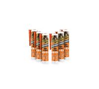 Gorilla 2044003 Heavy Duty Grab Adhesive White 290ml (Pack of 6)