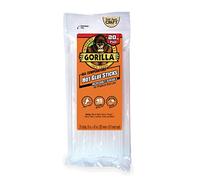 Gorilla 3032016 Hot Glue Sticks 8" Full Size (20 Count), Clear, 1 Pack