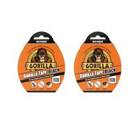 Gorilla 3044000 Tape Black 11m (2 Pack) | Double-Thick Adhesive & Reinforced Backing for Heavy-Duty Repairs