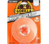 Gorilla 3044121 Double Sided Clear Mounting Tape XL 25mmx3.8m The Original