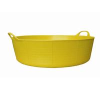 Red Gorilla Tub 35 Litre Large Shallow 2-Hand LED Hi-Vis Yellow