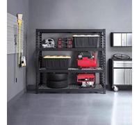 Gorilla 4-Tier Heavy Duty Industrial Storage Rack, 6Ft X 6.4Ft X 2Ft, 3628Kg Capacity, Adjustable Shelves, Bolt-Free Design