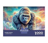 Gorilla (5)_4 1000 Pieces Jigsaw Puzzle Impossible Beautiful Decoration Colorful And Wonderful Animal Puzzles Challenging Games For Kids And Adults 52x38cm/1000pcs
