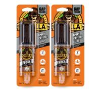 Gorilla 6044004 Epoxy Glue, Transparent, 25ml, 2 Pack
