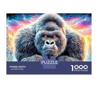 Gorilla (7)_4 1000 Pieces Jigsaw Puzzle Impossible Beautiful Decoration Colorful And Wonderful Animal Puzzles Difficult Hard Games For Kids And Adults 70x50cm/1000pcs