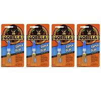 Gorilla 7900103-4 Super Glue, 3 g, (Pack of 4), 4 Pack