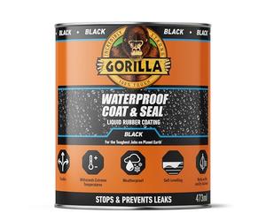 Gorilla 84756 Waterproof Coat & Seal Black 473ml