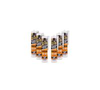 Gorilla All Conditions Sealant Silicone White 295ml (Pack of 6)