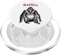 Gorilla (Ape Illustration Monkey Graphic) PopSockets PopGrip for MagSafe