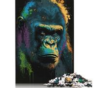 Gorilla Art Style 2 Puzzles 1000 Pieces for Teenagers Gifts Puzzle for Adults And Teenager for Adults Teenagers Age 12+ 38x26cm/1000pcs