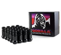Gorilla Automotive 45038BC-20 Black 12mm x 1.50 Thread Size Forged Steel Chrome Finish Open End Lug Nut, (Pack of 20)