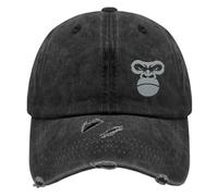 Gorilla Baseball Cap Fashion Golf Hats for Men Embroidered Gift for Daughter Cycling Cap for Sports, Denim, One size