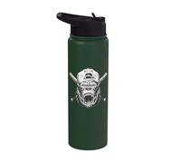 Gorilla Baseball Player - Gorilla Head - Gorilla Male Stainless Steel Insulated Water Bottle