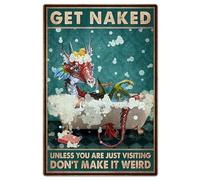 Gorilla Bathtub Bath Unless You Are Just Visiting Don'T Make It Weird Vintage Aluminum Metal Sign for Home Coffee 8"x12"