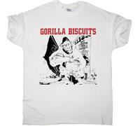 Gorilla Biscuits Gorilla Biscuits Punk Rock Youth of Today New White T-Shirt(Large)