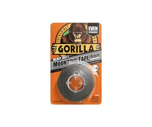 Gorilla BLACK Heavy Duty Mounting Tape 25.4mm x 1.5m Complete with Free Delivery
