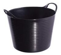 Gorilla Black Recycled Flexible Laundry & Gardening Storage Tub (2 Tubs, Extra Large 75 litres)