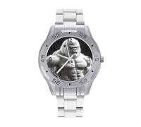 Gorilla Bodybuilder Vintage Wrist Watches Men's Classic Business Watch Casual Stainless Steel Band for Boyfriend Father