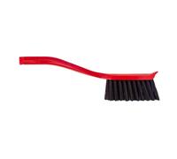 Gorilla Brush Heavy Duty Bristles Long Handled with Scraper Multi Purpose Red Hand Brush for Stable Yard Garden and Building Site
