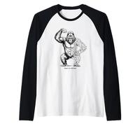 Gorilla Built by Nature Primal Strength Geometric Power Raglan Baseball Tee