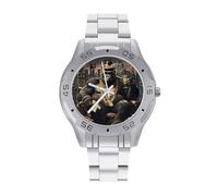 Gorilla Business Watch for Men Metal Band Watches Casual Gift Three-Hand Wrist Watch for Boyfriend Father
