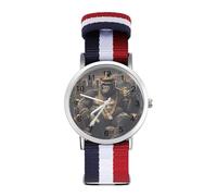 Gorilla Casual Watch for Men Women Braided Strap Watches Three-Hand Wrist Gift