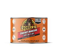Gorilla Contact Adhesive, 250ml Tin - Crystal Clear All Purpose Glue for Indoor & Outdoor Projects | 100% Waterproof & No Run Formula