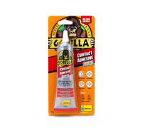 Gorilla Contact Adhesive Clear 75g - 3 Pack - Fast-Setting Waterproof Bond for Multiple Surfaces