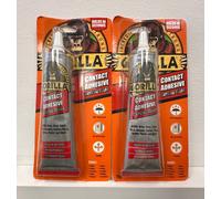 Gorilla Contact Adhesive Crystal Clear | Waterproof, Flexible | 2 X 75g