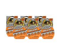 GORILLA Crystal Clear Duct Tape, 1.88" x 9 yd, Clear, (Pack of 6)