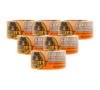 Gorilla Crystal Clear Repair Duct Tape, 1.88” x 18 yd, Clear, (Pack of 6)