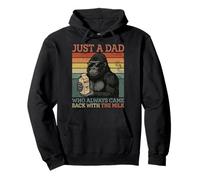 Gorilla Dad, Just A Dad Who Always Came Back With The Milk Pullover Hoodie