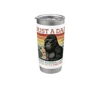 Gorilla Dad, Just A Dad Who Always Came Back with The Milk Stainless Steel Insulated Tumbler