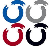 GORILLA DARTS 4pcs EVA Dartboard Surround Wall Protector Blue Grey Red Black
