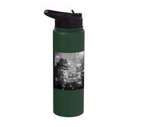 Gorilla Detective Noir Fedora City Skyline Stainless Steel Insulated Water Bottle