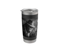 Gorilla Detective Noir Fedora Hat City Skyline Stainless Steel Insulated Tumbler