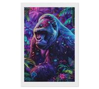 Gorilla Diamond Art Painting Kits Square Full Drill Diamond Art Painting DIY Diamond Dot Arts Crafts 8"x12"