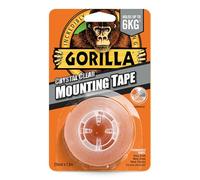 Gorilla Double Sided Mounting Tape Clear 1.5m, Pack of 1