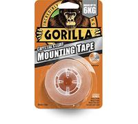 Gorilla Double Sided Mounting Tape Clear 1.5m, Pack of 1