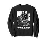 Gorilla Dream Big Work Hard Motivational Hustle Sweatshirt