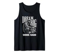 Gorilla Dream Big Work Hard Motivational Hustle Tank Top