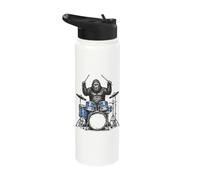 Gorilla Drummer Ape Stainless Steel Insulated Water Bottle