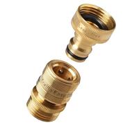 GORILLA EASY CONNECT Low Lead Locking Garden Hose Quick Connect Fittings ¾ Inch GHT Solid Brass Leak Proof to 200 PSI Heavy Duty