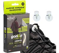 Gorilla - Elastic Walking and Hiking Shoelaces - Exceed your Sports Goals - Save Time, Goodbye Knots Hello Comfort - Ultra Resistant Self-Locking - 123 cm