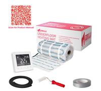 Gorilla - Electric Underfloor Heating 150W Sticky Mat Kit - 1.5M2 - With White Thermostat
