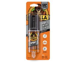 Gorilla Epoxy 25ml Dries Clear Fills Gaps 5 Minutes Set Bonds Uneven Surfaces
