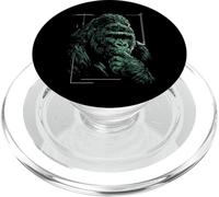 Gorilla Face Art Animal Lover Motif Jungle Cool Men Women PopSockets PopGrip for MagSafe