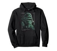Gorilla Face Art Animal Lover Motif Jungle Cool Men Women Pullover Hoodie
